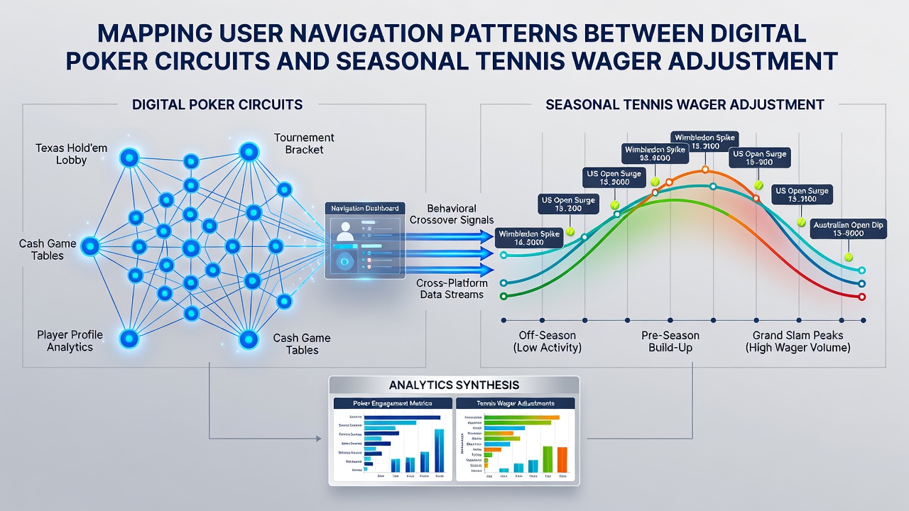 Seasonal tennis wager adjustments displayed alongside poker circuit navigation on mobile devices
