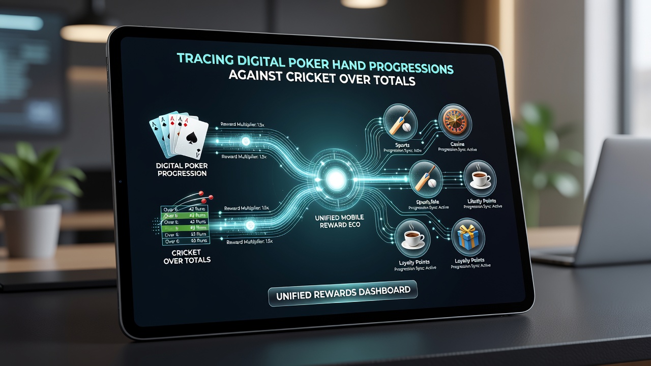 Analytics dashboard comparing poker hand sequences to cricket over totals over a 90-minute session